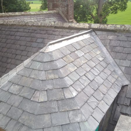 Grey slated roof